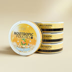 Four Kryze Citrus Mint caffeine pouch cans with one front-facing
